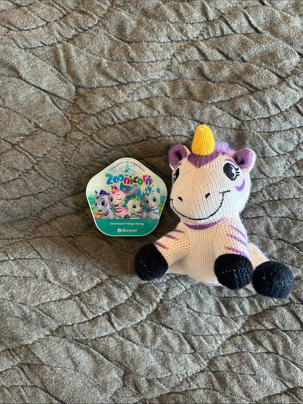 Zoonicorn Plush Toy - Purple & White Unicorn Plush (Storypod)